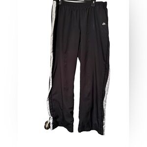 Nike Gray and White Track Pants